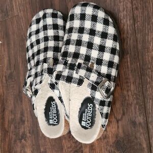 White Mountain Plaid Mules
